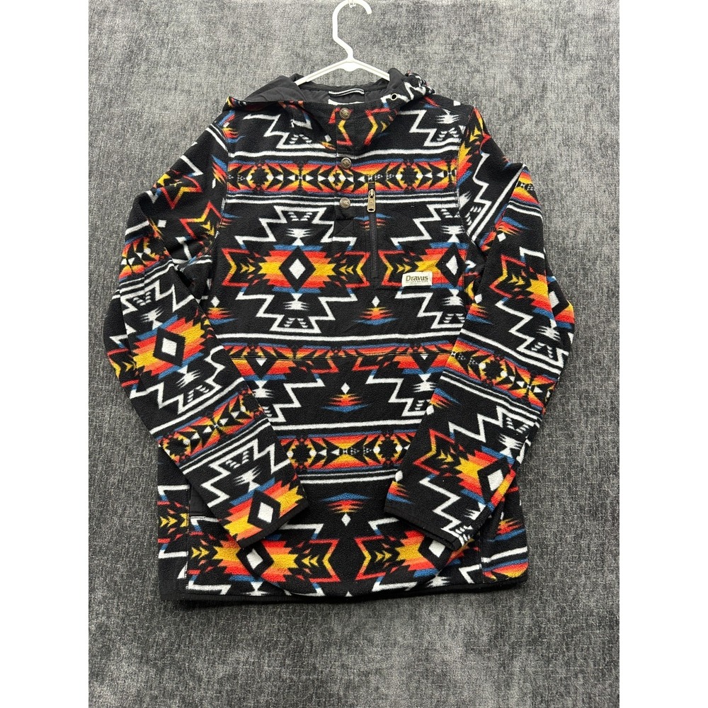 Dravus McKinley Jacket Mens Large Multicolor Fleece Southwestern Aztec Hooded